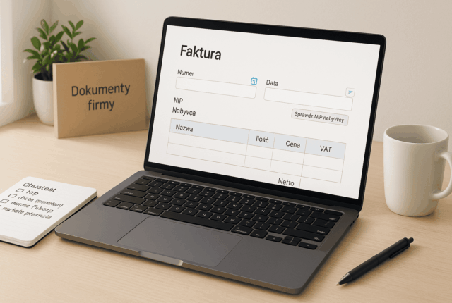 Faktura w nowej firmie